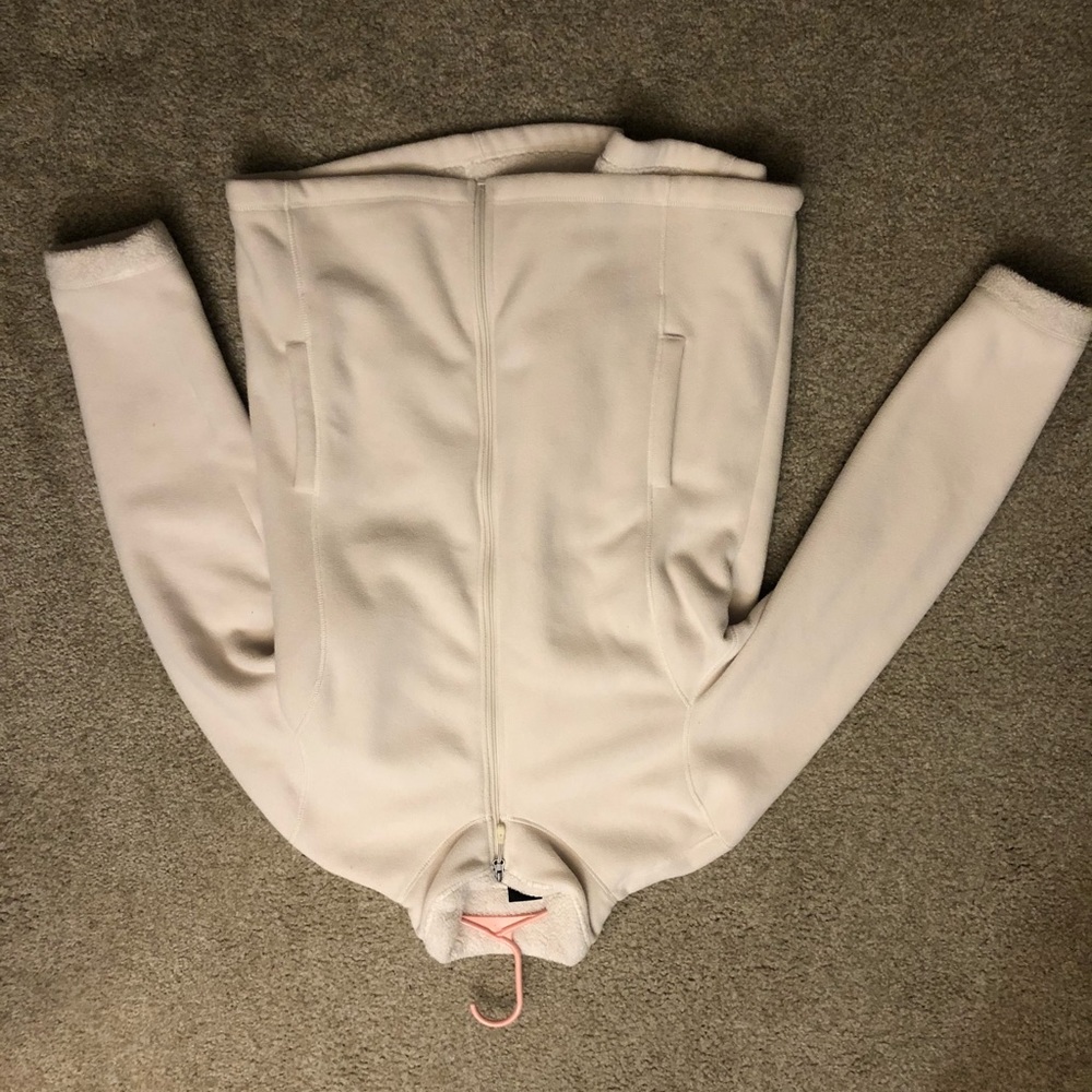 Cream fury coat